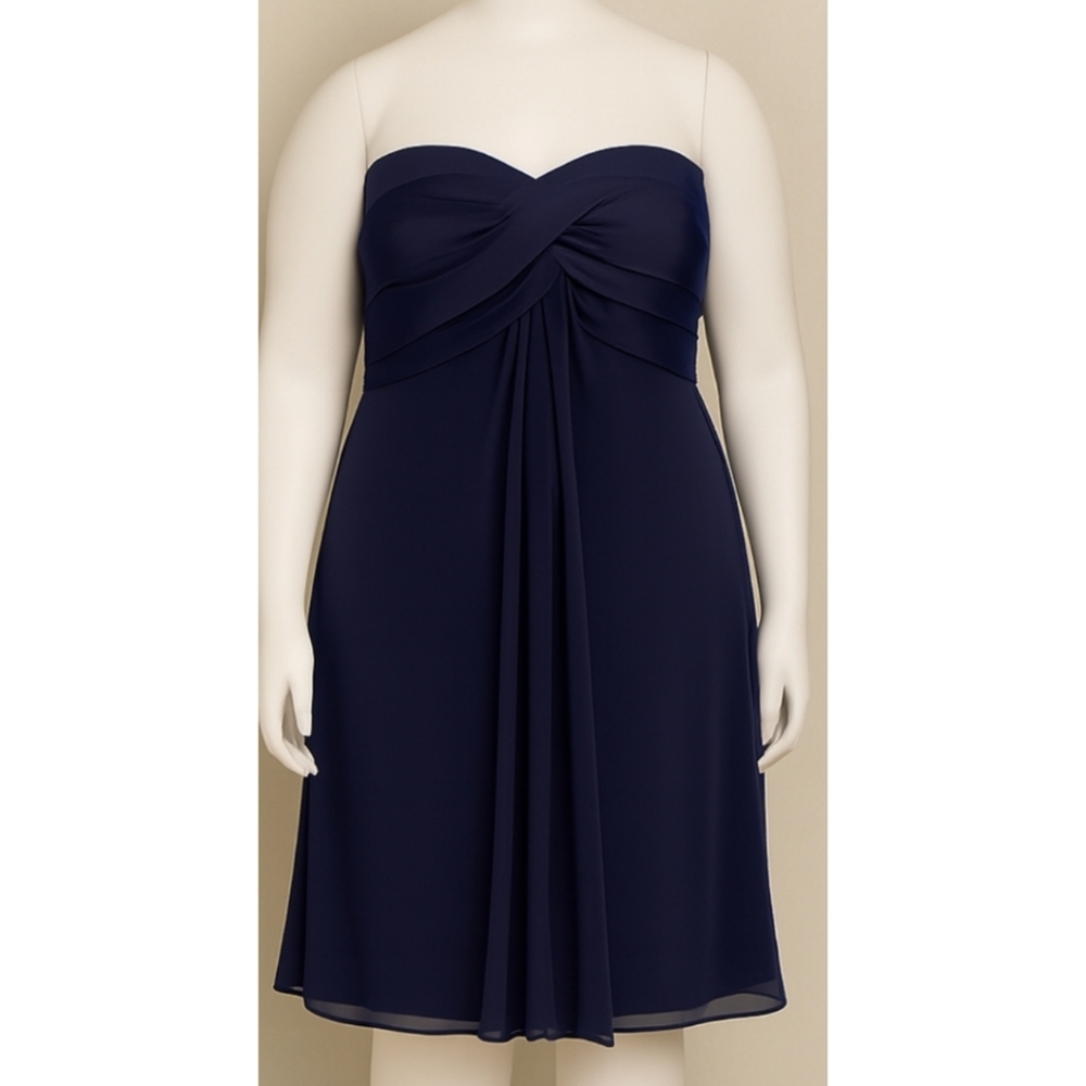 David's Bridal Strapless, Purple/Eggplant Dress, 16, NWT✔️ - Picture 2 of 15